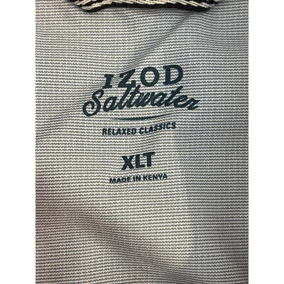 IZOD‎ Mens Short Sleeve Button Down Shirt Peach / Pink Casual - Picture 5 of 7